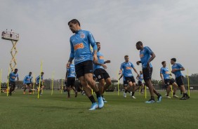 Fagner no ltimo treino antes do jogo contra o Bahia, pelo returno do Brasileiro