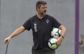 Leonardo Cuca no ltimo treino antes do jogo contra o Bahia, pelo returno do Brasileiro