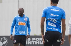 Manoel no ltimo treino antes do jogo contra o Bahia, pelo returno do Brasileiro