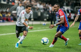 Pedrinho no jogo contra o Bahia, pelo returno do Campeonato Brasileirão