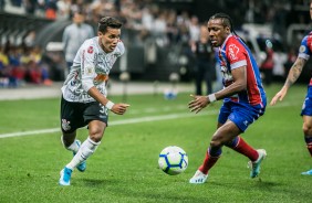 Pedrinho no jogo contra o Bahia, pelo returno do Campeonato Brasileiro