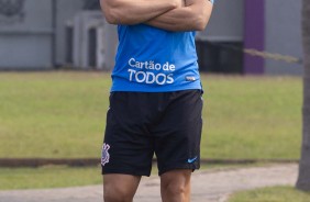 Rgis no ltimo treino antes do jogo contra o Bahia, pelo returno do Brasileiro