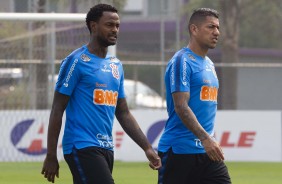 Ren e Ralf no ltimo treino antes do jogo contra o Bahia, pelo returno do Brasileiro