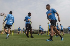 Ren, Ralf e companheiros no ltimo treino antes do jogo contra o Bahia, pelo returno do Brasileiro