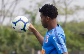 Zagueiro Gil no ltimo treino antes do jogo contra o Bahia, pelo returno do Brasileiro