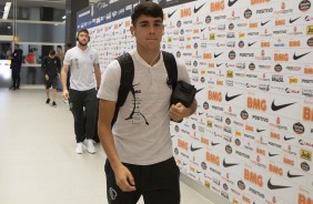 Araos no vestirio da Arena Corinthians antes do jogo contra o Bahia, pelo Brasileiro