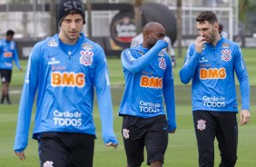 Carlos, Love e Boselli no primeiro treino preparatória para duelo contra o Del Valle