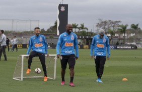 Clayson, Love e Fagner no primeiro treino preparatria para duelo contra o Del Valle