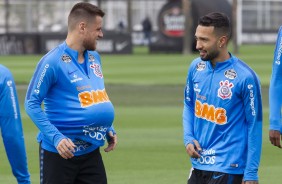 Ramiro e  Clayson no primeiro treino preparatria para duelo contra o Del Valle