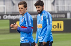 Vital e Mndez no primeiro treino preparatria para duelo contra o Del Valle