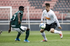 Piton durante vitória sobre o Palmeiras, pelo Brasileiro Sub-20