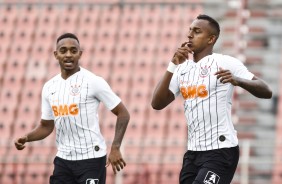 Raul anotou o nico gol do Corinthians contra o Palmeiras, pelo Brasileiro Sub-20