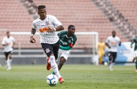 Ruan durante vitria sobre o Palmeiras, pelo Brasileiro Sub-20