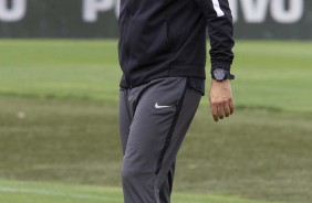 Carille durante ltimo treino antes do duelo contra o Vasco, pelo Brasileiro