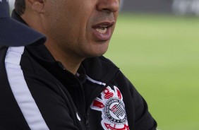 Carille durante ltimo treino antes do duelo contra o Vasco