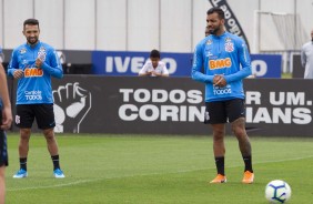 Clayson e Michel durante ltimo treino antes do duelo contra o Vasco