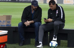 Fbio Carille durante ltimo treino antes do duelo contra o Vasco