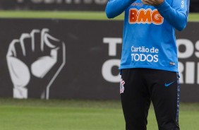 Fagner durante ltimo treino antes do duelo contra o Vasco, pelo Brasileiro