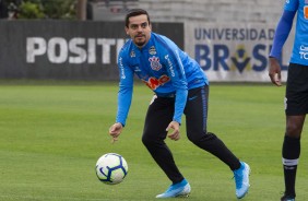 Lateral Fagner durante ltimo treino antes do duelo contra o Vasco, pelo Brasileiro