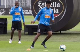 Manoel e Gil durante ltimo treino antes do duelo contra o Vasco