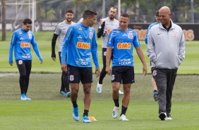 Pedrinho e Janderson durante ltimo treino antes do duelo contra o Vasco