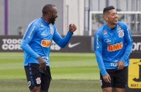 Ralf e Manoel durante ltimo treino antes do duelo contra o Vasco