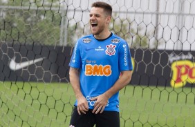 Ramiro durante ltimo treino antes do duelo contra o Vasco