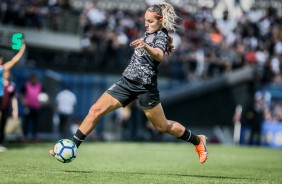Crivelari durante final contra a Ferroviária, pelo Brasileirão Feminino 2019