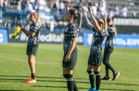 Jogadoras do Corinthians durante final contra a Ferroviária, pelo Brasileirão Feminino