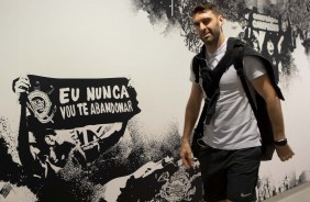 Boselli chega  Arena Corinthians para duelo contra o Vasco, pelo Brasileiro