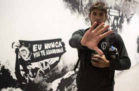 Bruno Mndez chega  Arena Corinthians para duelo contra o Vasco, pelo Brasileiro
