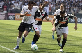Gustavo durante partida contra o Vasco, pelo Brasileirão, na Arena Corinthians