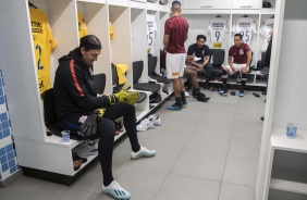 Cssio e Jadson no vestirio da Arena do Grmio, pelo Campeonato Brasileiro