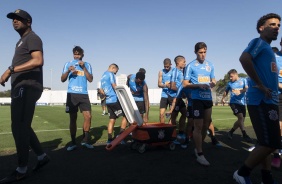 Corinthians no último treino antes do jogo contar a Chapecoense, pelo Brasileirão