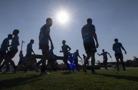 Corinthians no último treino antes do jogo contar a Chapecoense, pelo Brasileirão