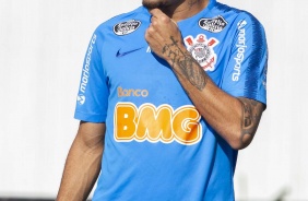 Gabriel no último treino antes do jogo contar a Chapecoense, pelo Brasileirão