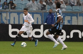 Garoto Pedrinho durante jogo contra o Grmio, pelo Campeonato Brasileiro