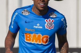 Gustavo no último treino antes do jogo contar a Chapecoense, pelo Brasileirão