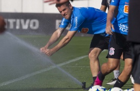 Ramiro no último treino antes do jogo contar a Chapecoense, pelo Brasileirão
