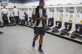 Urso no vestirio da Arena do Grmio, pelo Campeonato Brasileiro