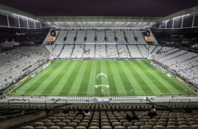 Arena Corinthians antes do duelo contra o Athletico-PR, pelo Campeonato Brasileiro