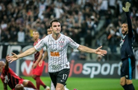 Boselli comemora seu gol contra o Athletico-PR, na Arena Corinthians