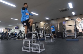 Clayson no último treino antes de enfrentar o Athletico-PR, pelo Brasileirão