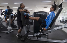 Jadson no último treino antes de enfrentar o Athletico-PR, pelo Brasileirão