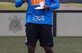 Manoel no último treino antes de enfrentar o Athletico-PR, pelo Brasileirão