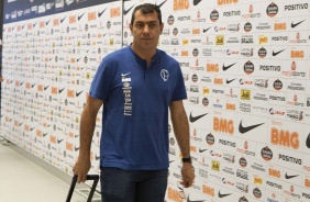 Carille chega  Arena Corinthians para jogo contra o Athletico-PR, pelo Brasileiro