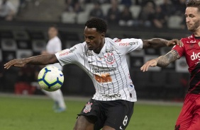 Ren Jnior durante partida contra o Athletico-PR, pelo Brasileiro, na Arena Corinthians