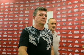 Presidente Andrés Sanchez chega ao estádio do Morumbi para Majestoso deste domingo