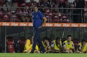 Carille durante derrota para o So Paulo, pelo Brasileiro, no Morumbi