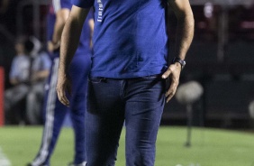 Fábio Carille durante derrota para o São Paulo, pelo Brasileirão, no Morumbi